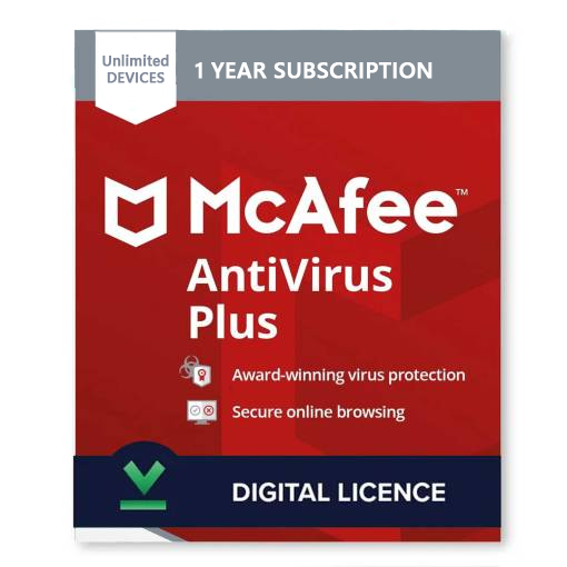 McAfee Antivirus PLUS Dispositivos ilimitados - 1 Año